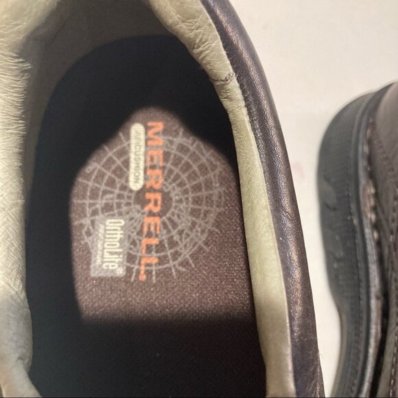 MERRELL Sz 9 (w) Sz 7 (m) World Legend Slip on Leather  Loafer Shoes Unisex - Picture 7 of 14